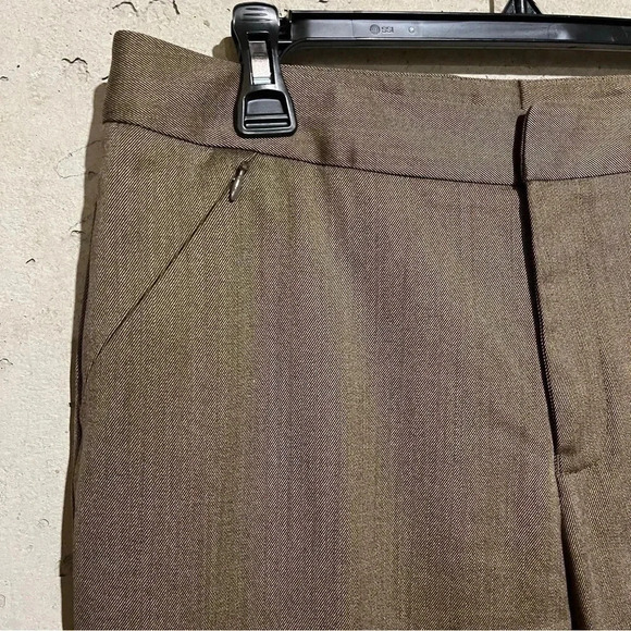 Barry Bricken bbzipper Bacall Trousers Pants Brown Wool Women's Size 8 Career - Picture 5 of 10